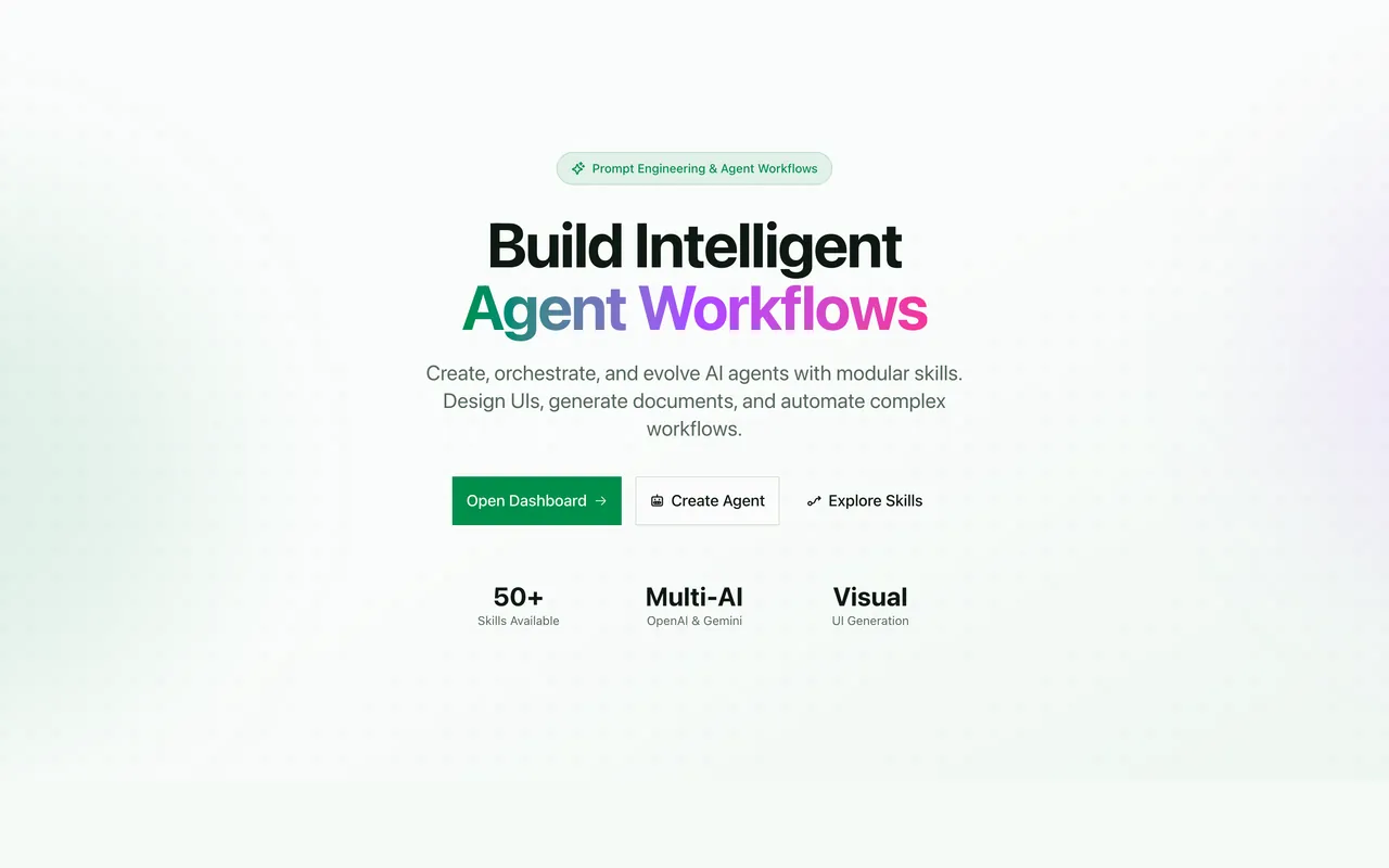 Agent Conductor application screen